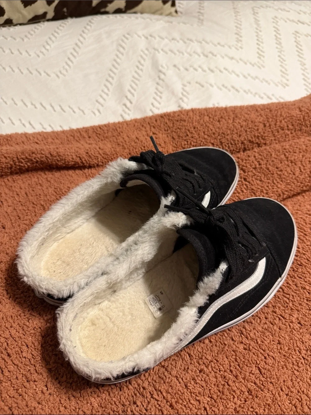 Vans Black Suede Old Skool Sneakers with White Stripe